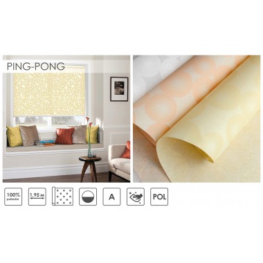 Рулонные шторы Ping-Pong Белый